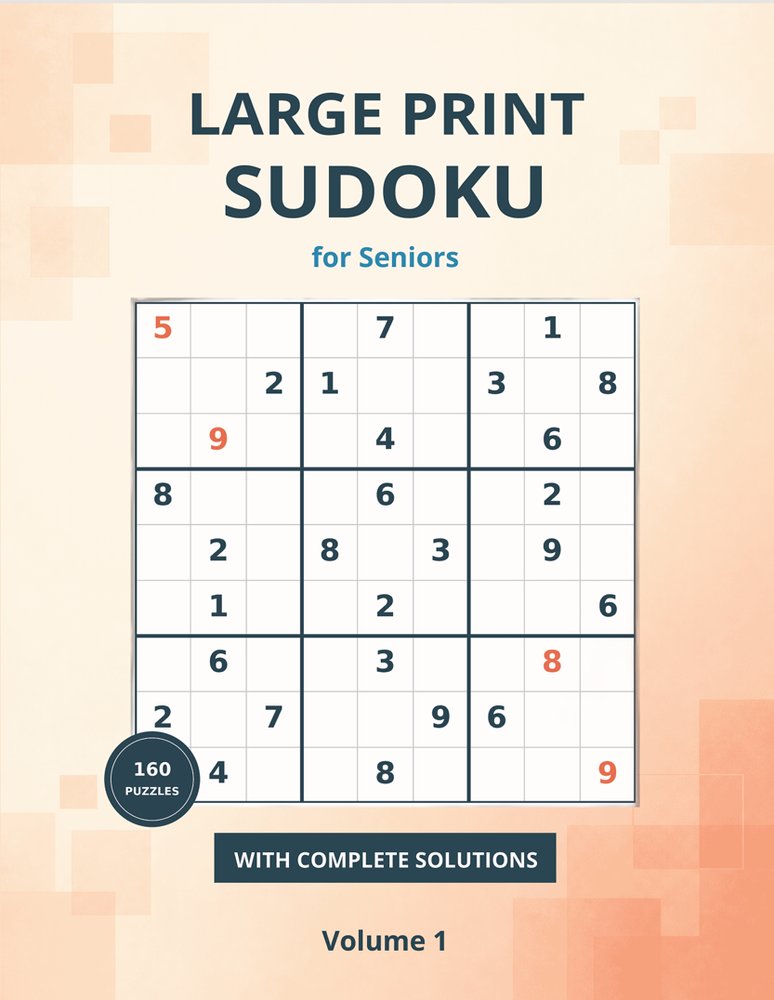 Large Print Sudoku for Seniors — Volume 1