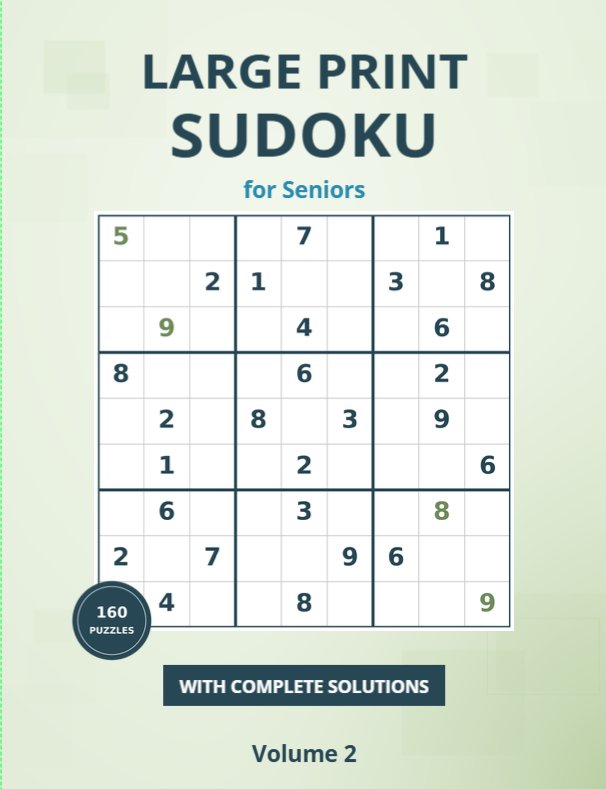 Large Print Sudoku for Seniors — Volume 2